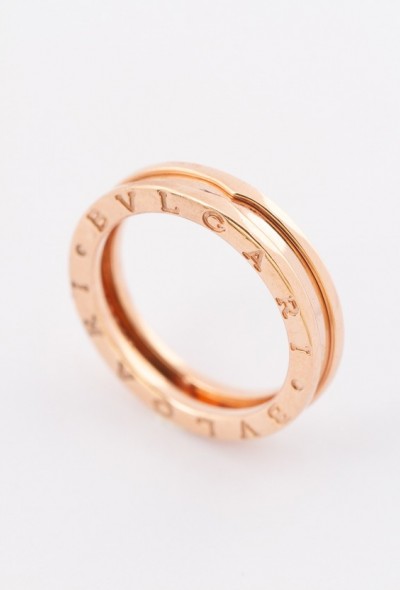 Gouden rosé ring van het merk Bvlgari