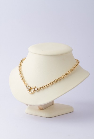 Gouden anker collier