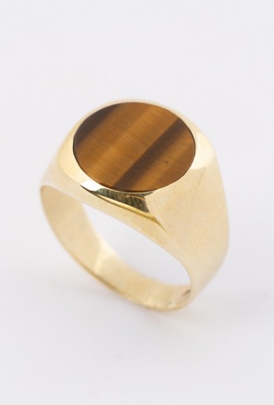 Heren ring met tijgeroog (Bwg)