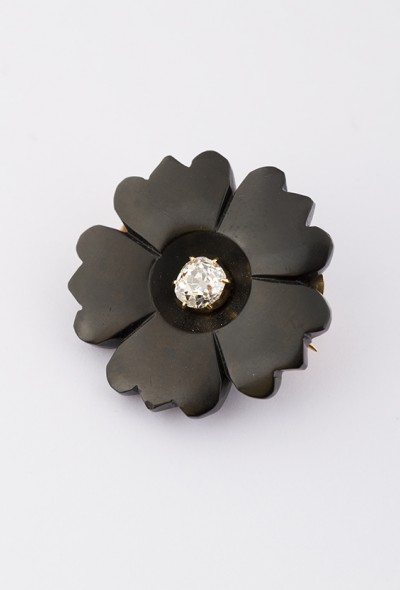 Antieke gitten broche 