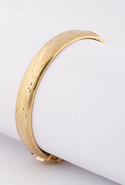 Gouden gegraveerde bangle