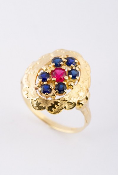 Gouden entourage ring