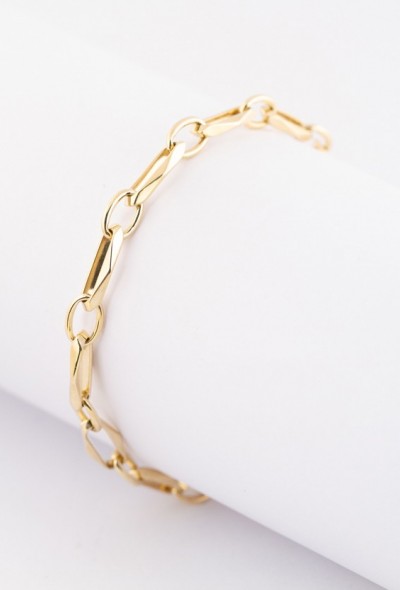 Gouden close-4-ever schakel armband (Model Lapidee)